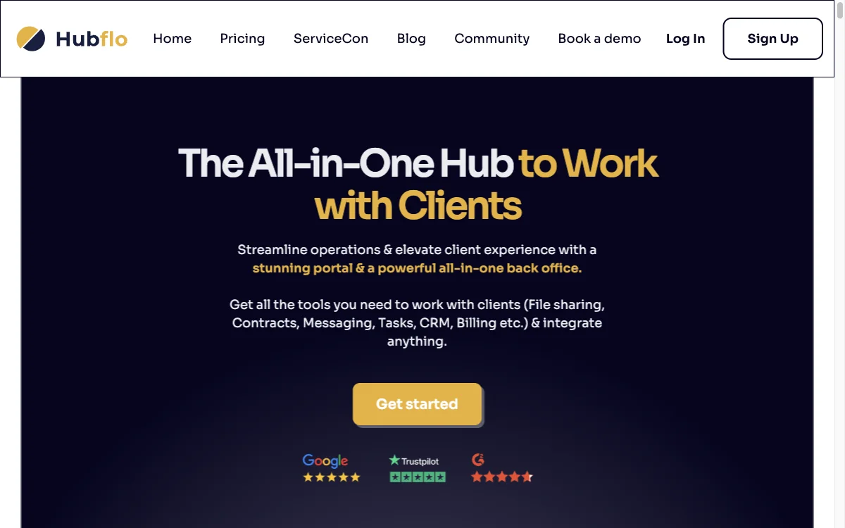 Hubflo: The AI-Powered All-in-One Hub for Streamlined Client Work