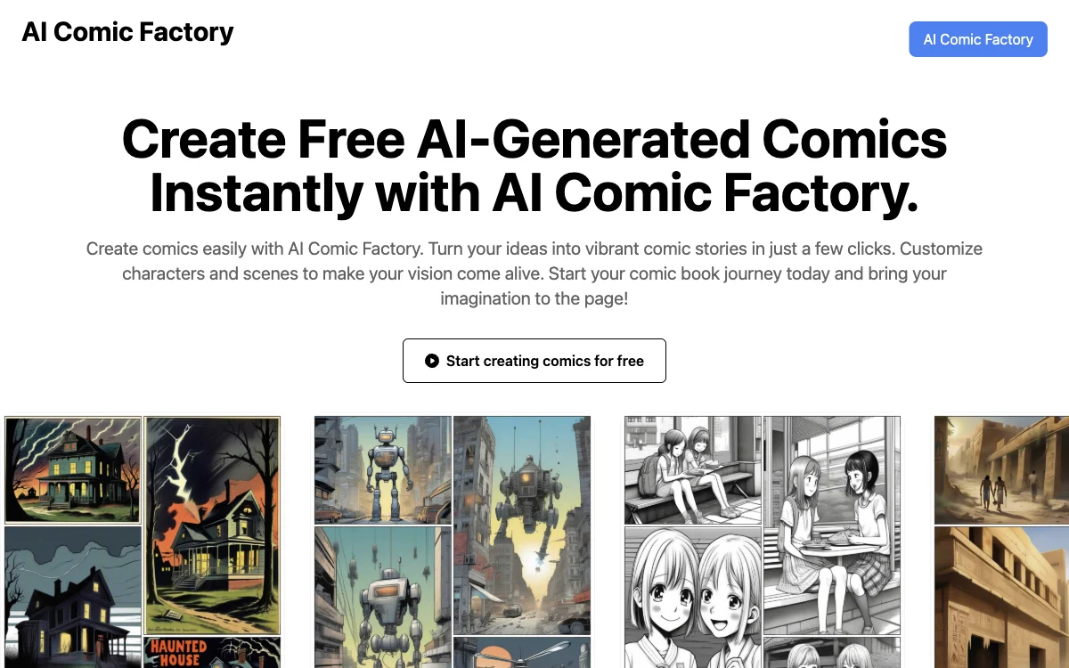 AI Comic Factory: Effortlessly Create Unique Comics with AI