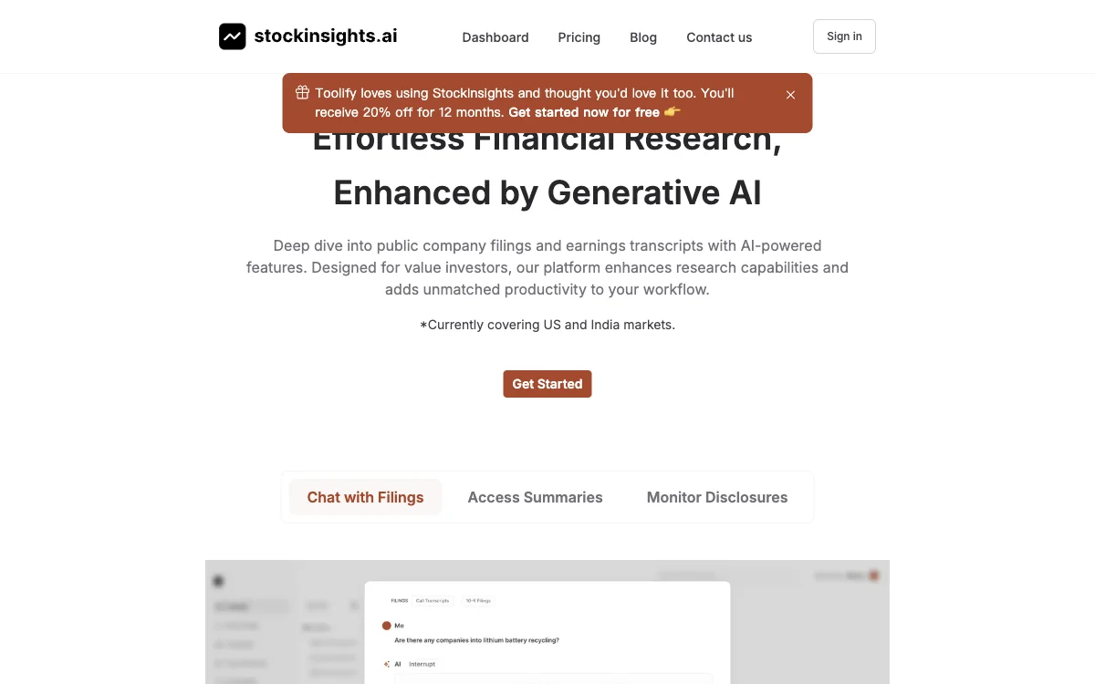 StockInsights AI - Your Equity Research AI Assistant