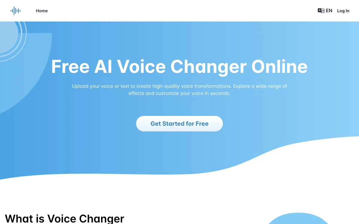 Free AI Voice Changer Online: Stimmen mit Effekten verwandeln