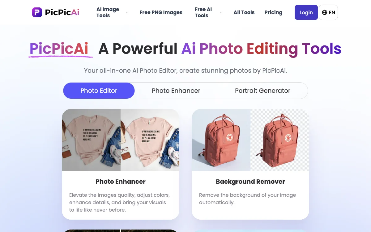 PicPicAi: Your AI-Powered Photo Editor for Stunning Results