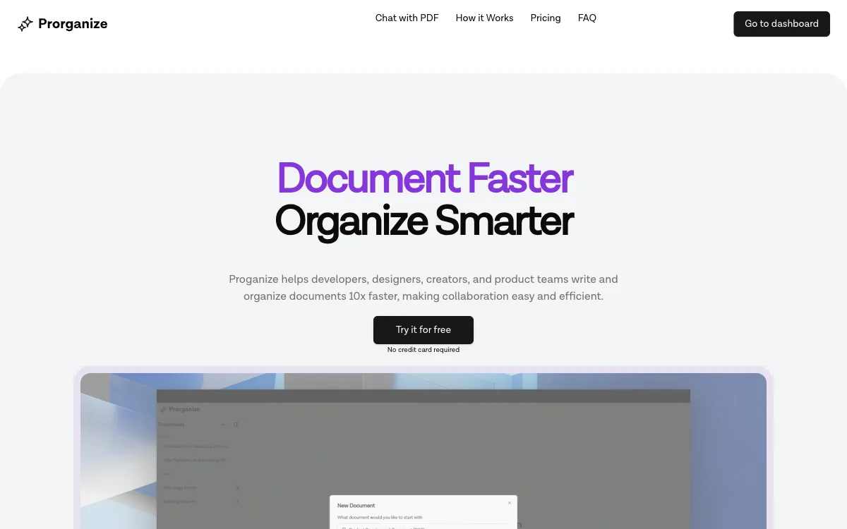 Proganize: AI-Powered Document Creation & Collaboration for Faster Results