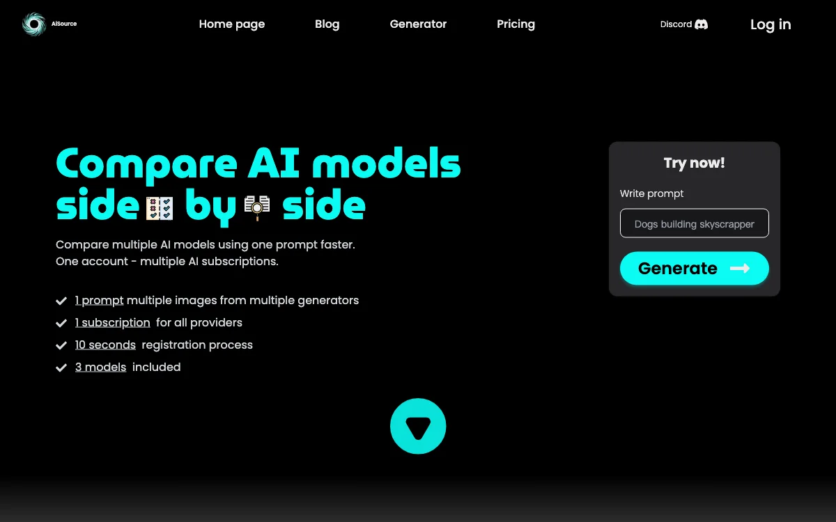 AiSource: Compare Multiple AI Models Side by Side