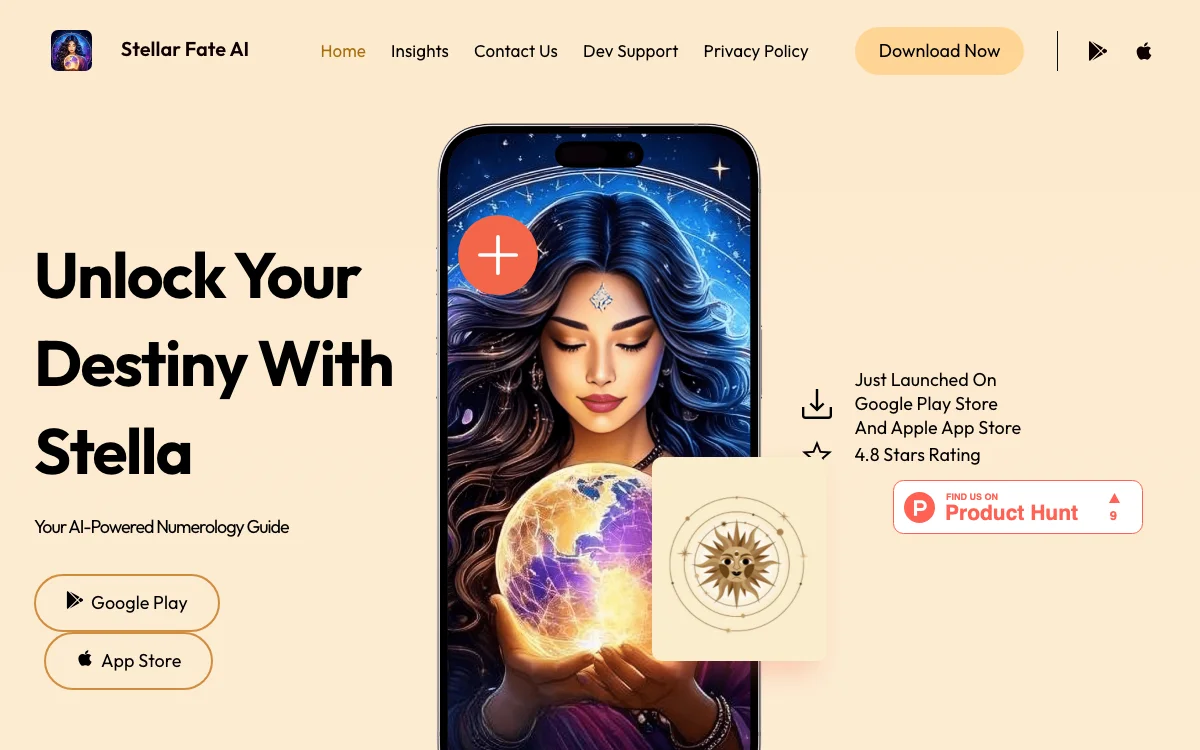 Stellar Fate - Desbloqueie Seu Destino com Numerologia por IA