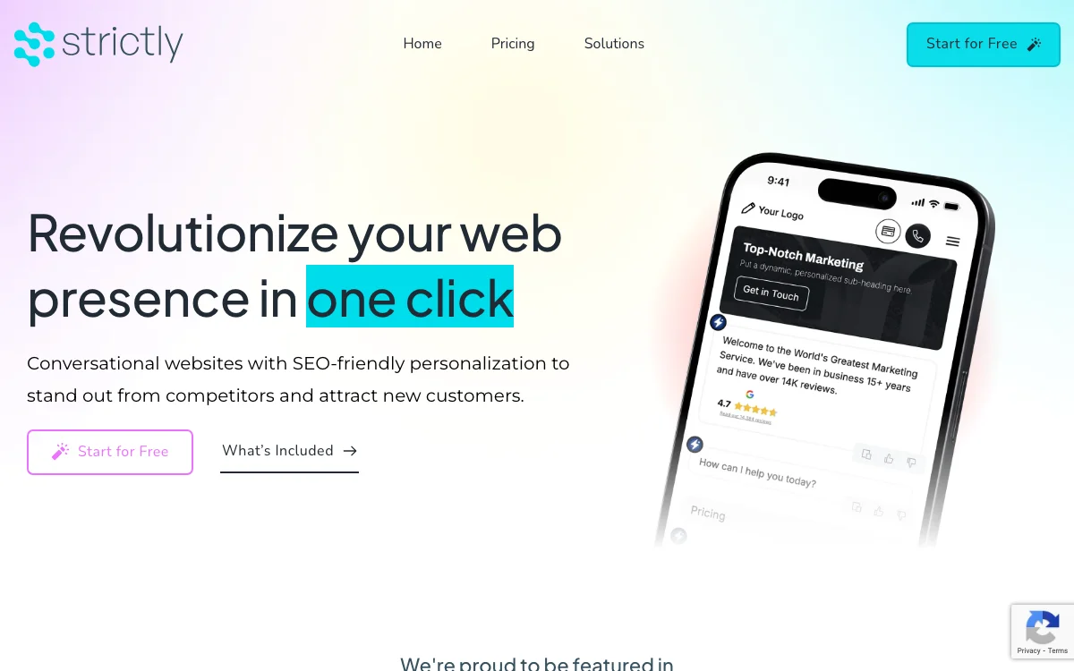 Revolutionize Your Web Presence with Strictly's AI-Powered Conversational Websites