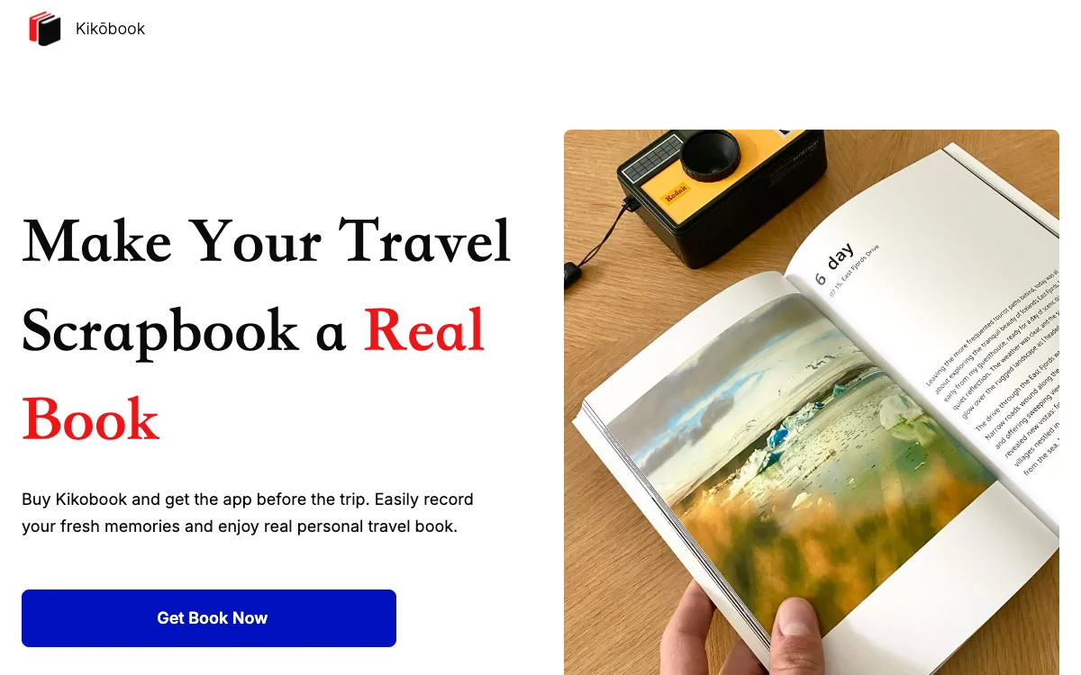 Kikōbook: Transform Your Travel Memories into a Beautiful Book