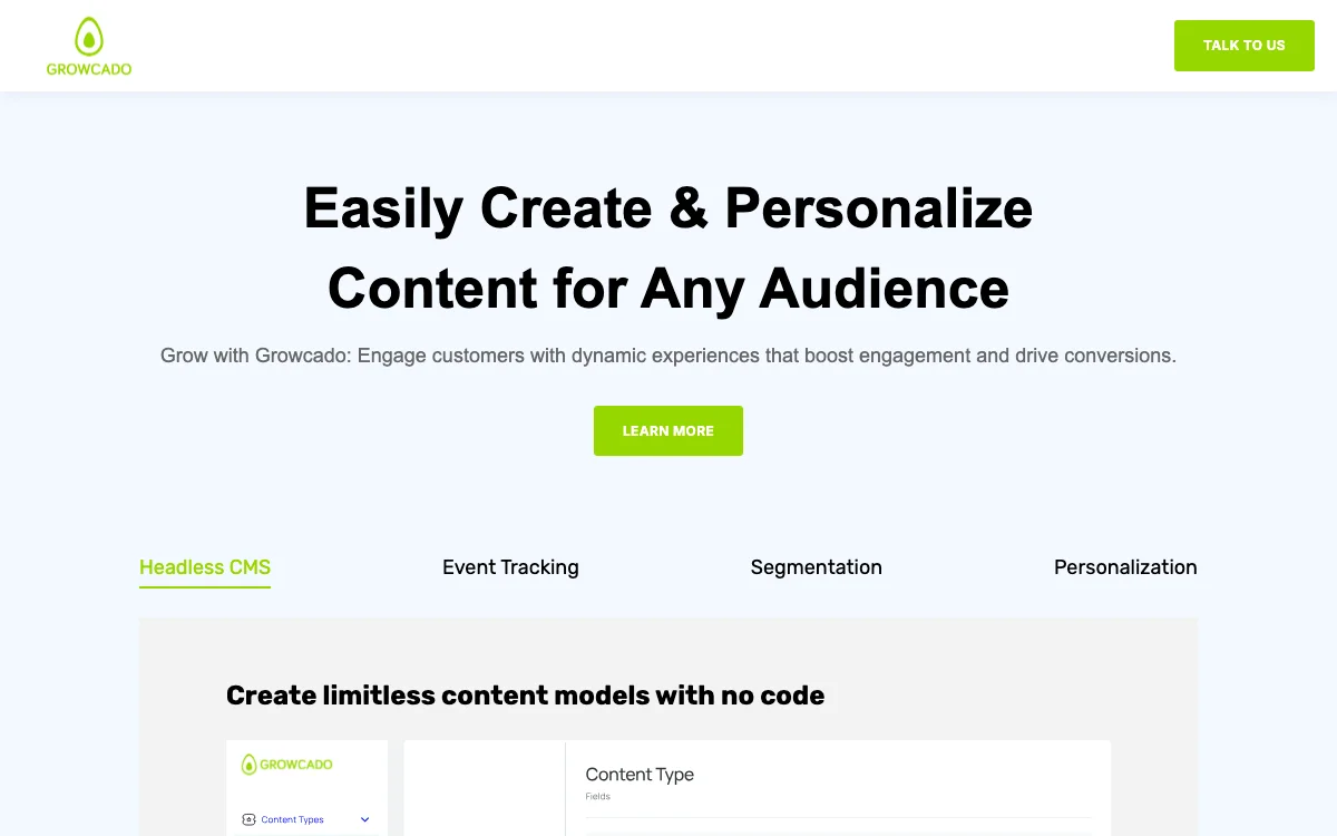 Growcado | AI-Powered Content Management & Personalization Platform