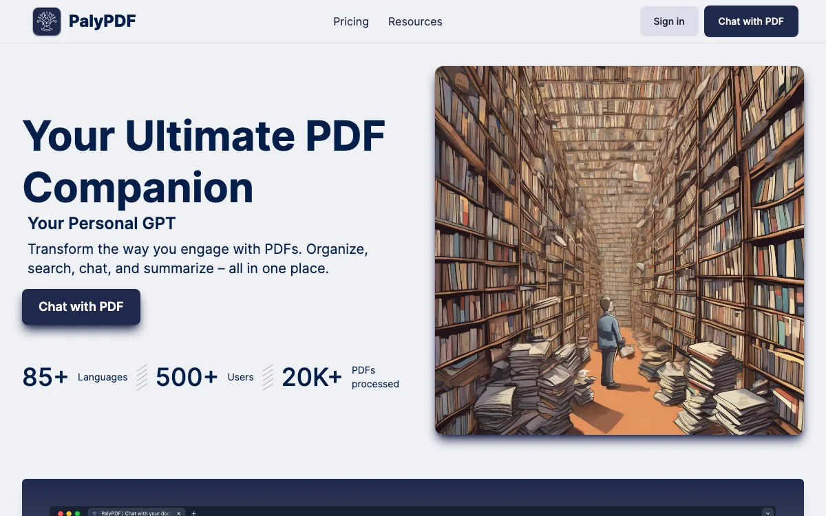 PalyPDF | Transform Your PDF Experience with AI