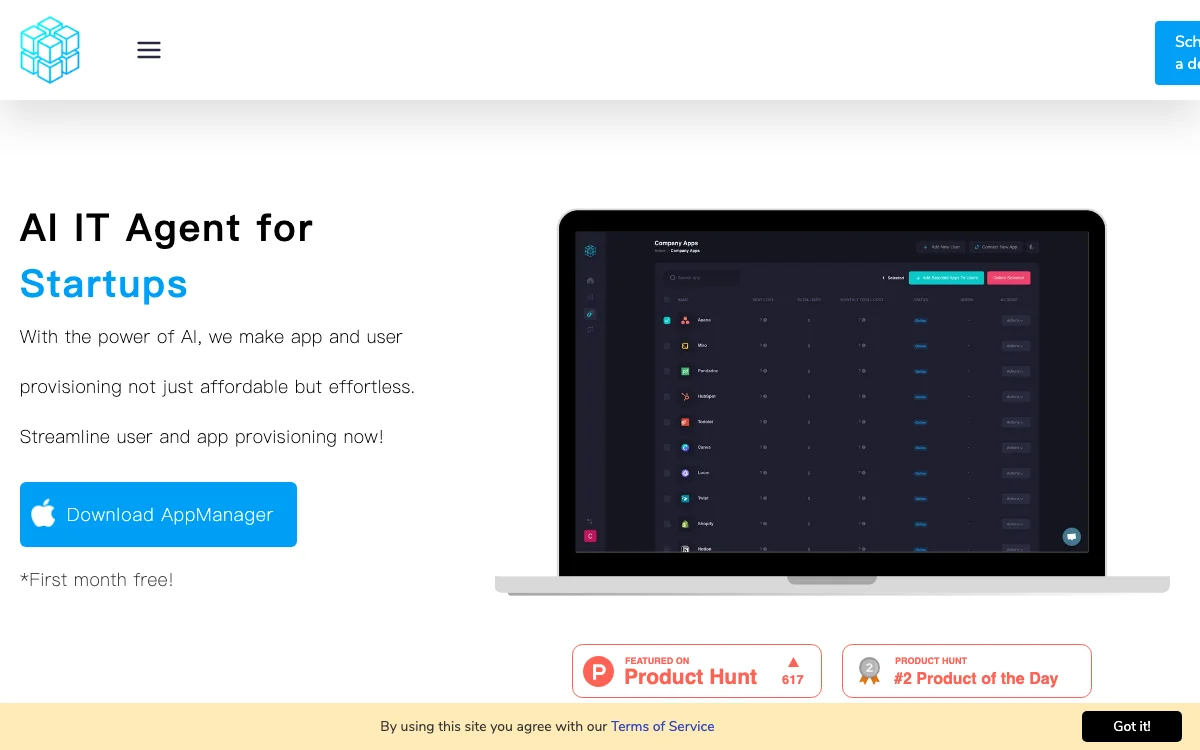 AI IT Agents for Startups | Streamline App and User Provisioning with AppManager