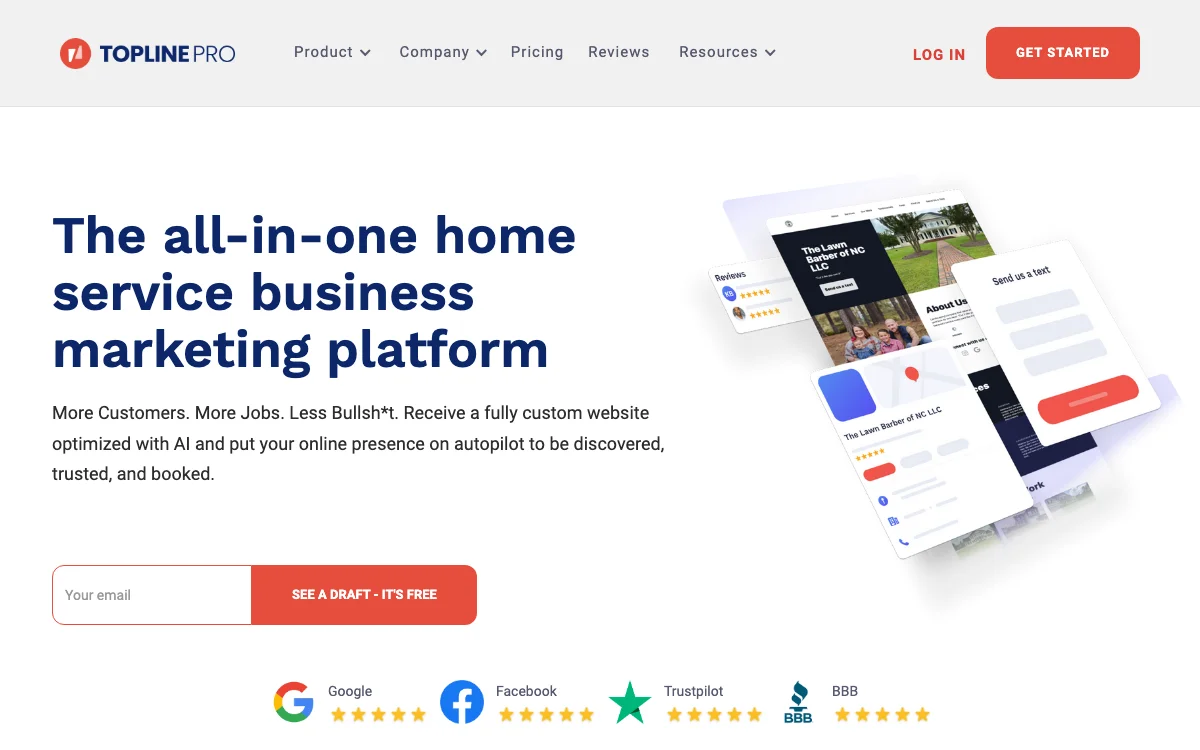 Topline Pro | AI-Powered Marketing Platform for Home Service Businesses