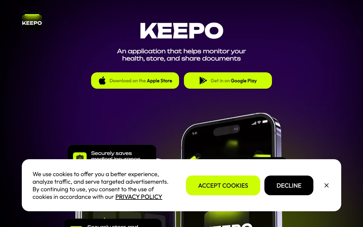 Keepo: AI-Powered Health Management App for Secure Document Storage