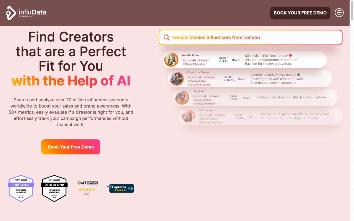 influData - Empowering Your Creator Marketing with AI