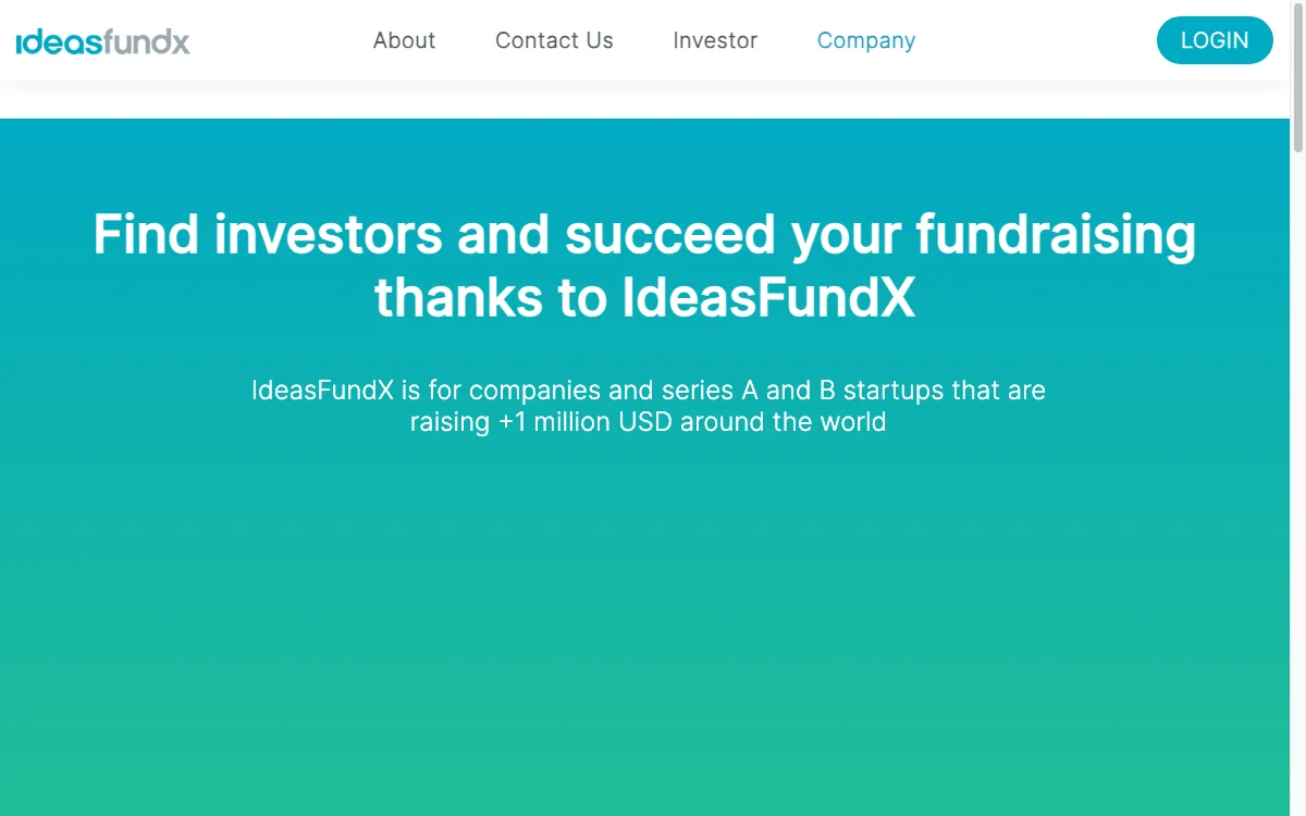 IDEASFUNDX - Kết nối startups đủ tiêu chuẩn với VCs liên quan cho hơn 1 triệu USD