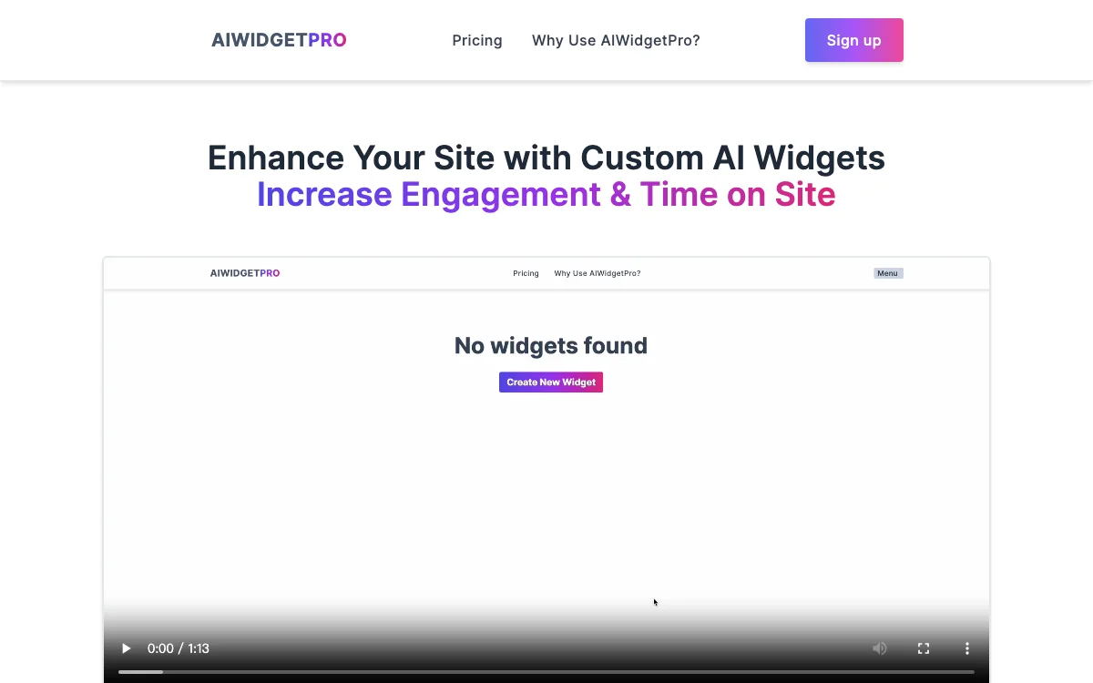 AiWidgetPro: Migliora l'impegno sul tuo sito