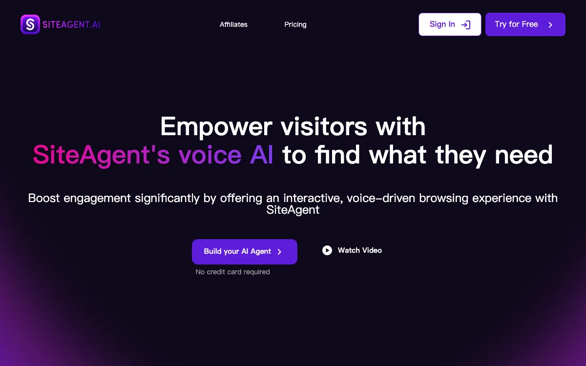 Site Agent: Enhance Website Engagement with AI-Powered Voice Assistant