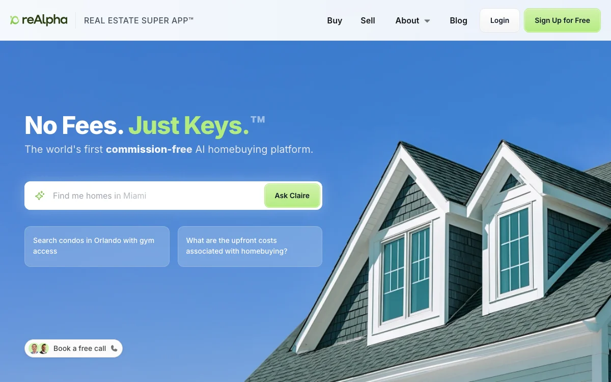 reAlpha: Commission-Free AI Real Estate App for Homebuyers