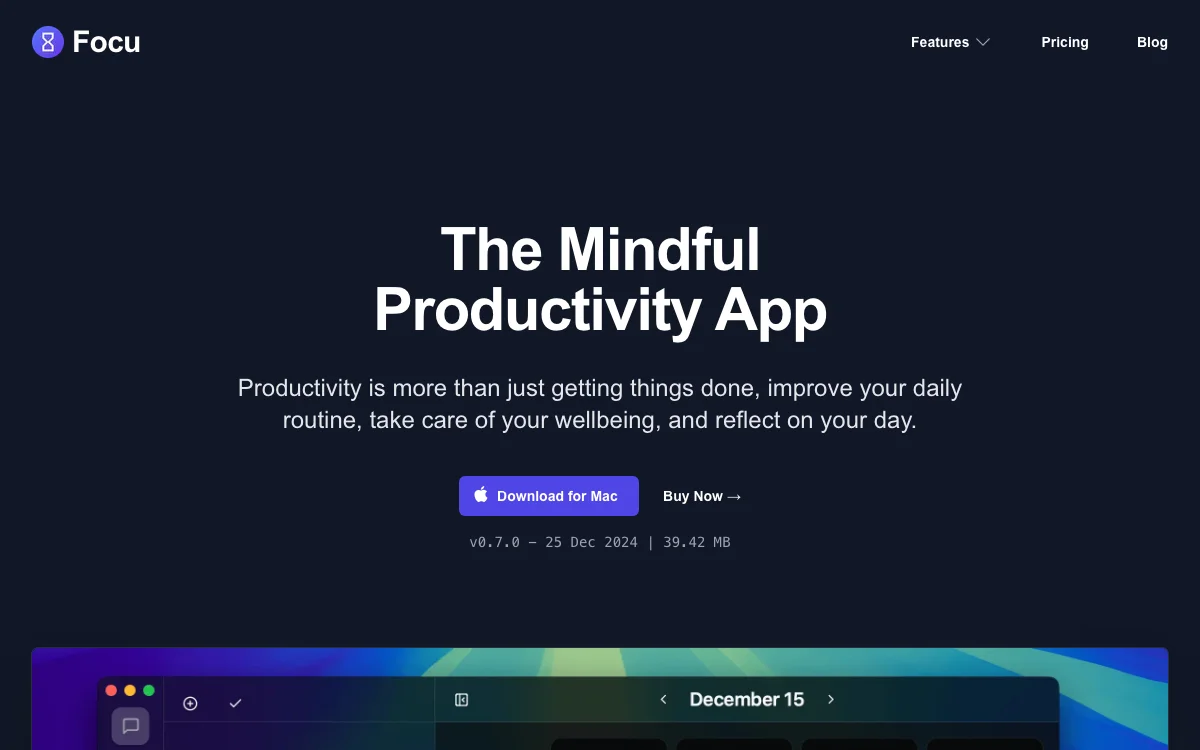 Focu App - Enhance Your Productivity with AI-Powered Guidance