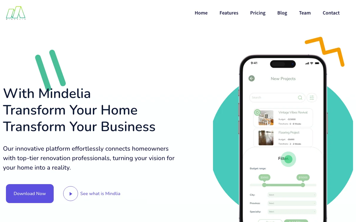 Mindelia: 주택 소유주와 리노베이션 전문가를 연결하는 혁신적인 플랫폼