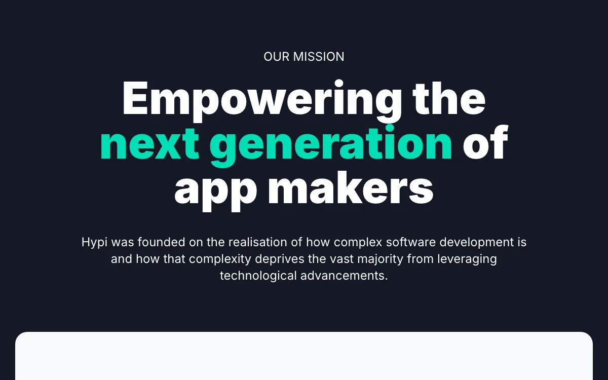 Hypi: AI-Powered Low-Code & No-Code Platform for Simplified App Development